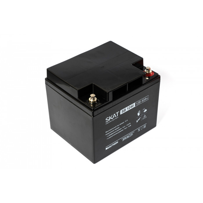 АККУМУЛЯТОР СВИНЦОВО-КИСЛОТНЫЙ SKAT SB 12В 40Ач