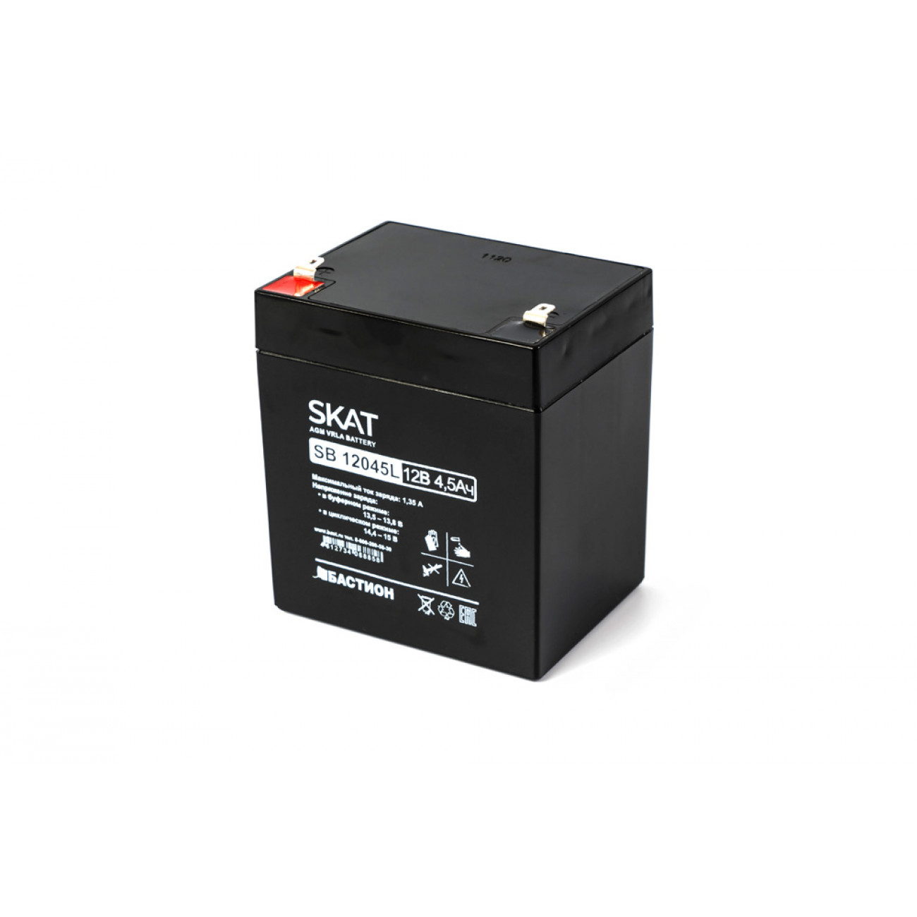 АККУМУЛЯТОР СВИНЦОВО-КИСЛОТНЫЙ SKAT SB 12В 4,5Ач L