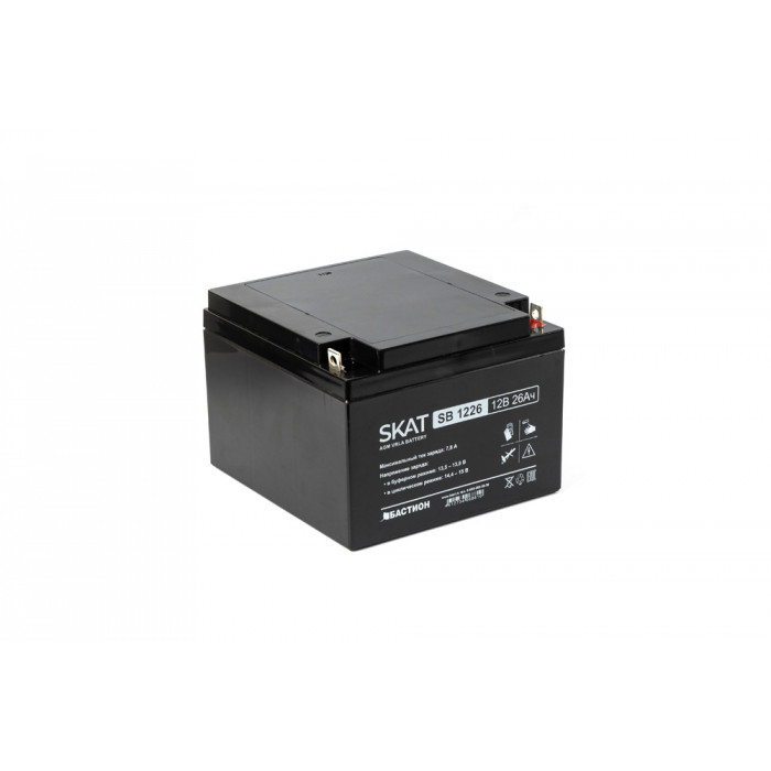 АККУМУЛЯТОР СВИНЦОВО-КИСЛОТНЫЙ SKAT SB 12В 26Ач