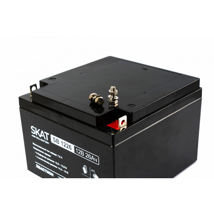 АККУМУЛЯТОР СВИНЦОВО-КИСЛОТНЫЙ SKAT SB 12В 26Ач