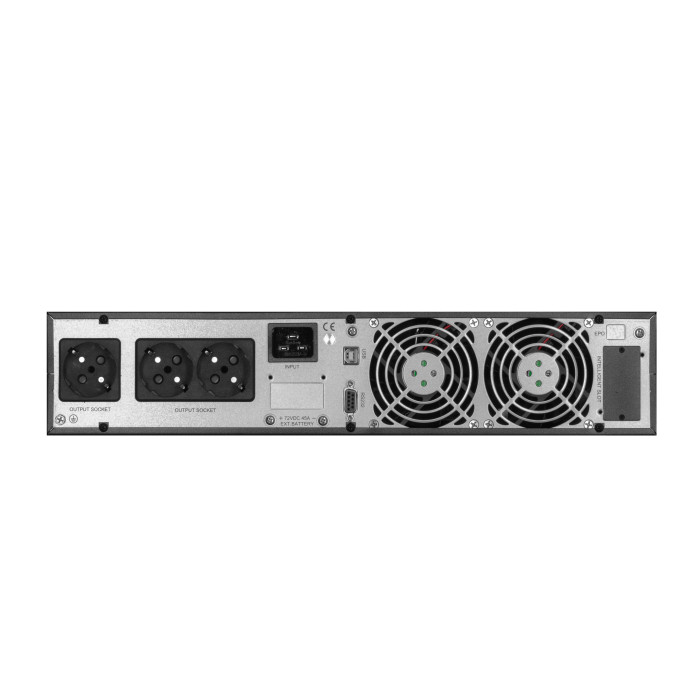 ИБП 2E OD2000RT, 2000VA/1800W, RT2U, LCD, USB, 4xSchuko