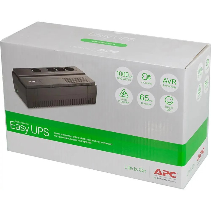 ИБП APC Easy-UPS BV1000I-GR, 1000ВA