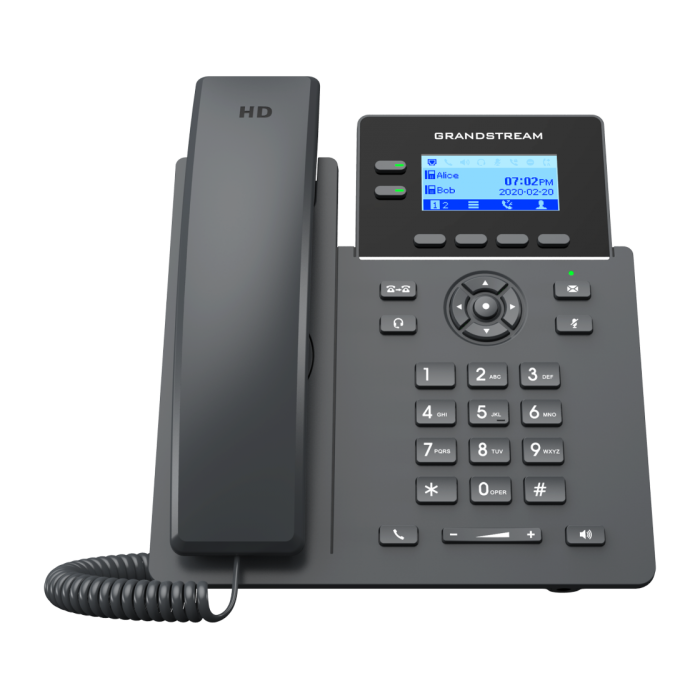 IP телефон Grandstream GRP2602G (PoE, Gigabit, БП в комплекте). 4 SIP аккаунта, 2 линии, есть подсветка экрана