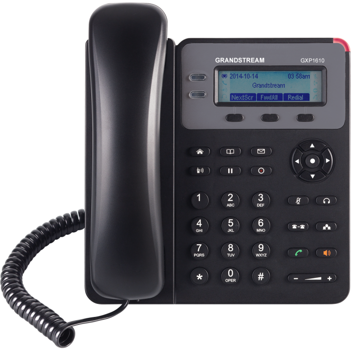 IP телефон Grandstream GXP1610 (без POE) 2 SIP аккаунта, 2 линии, нет подсветки экрана