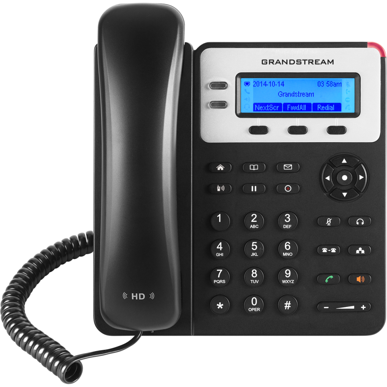 Grandstream GXP1625 - IP телефон. 2 SIP аккаунта, 2 линии, есть подсветка экрана, PoE