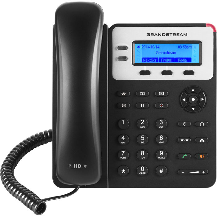 Grandstream GXP1625 - IP телефон. 2 SIP аккаунта, 2 линии, есть подсветка экрана, PoE