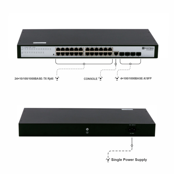 Управляемый коммутатор уровня L2 PXT-S2780G-24T