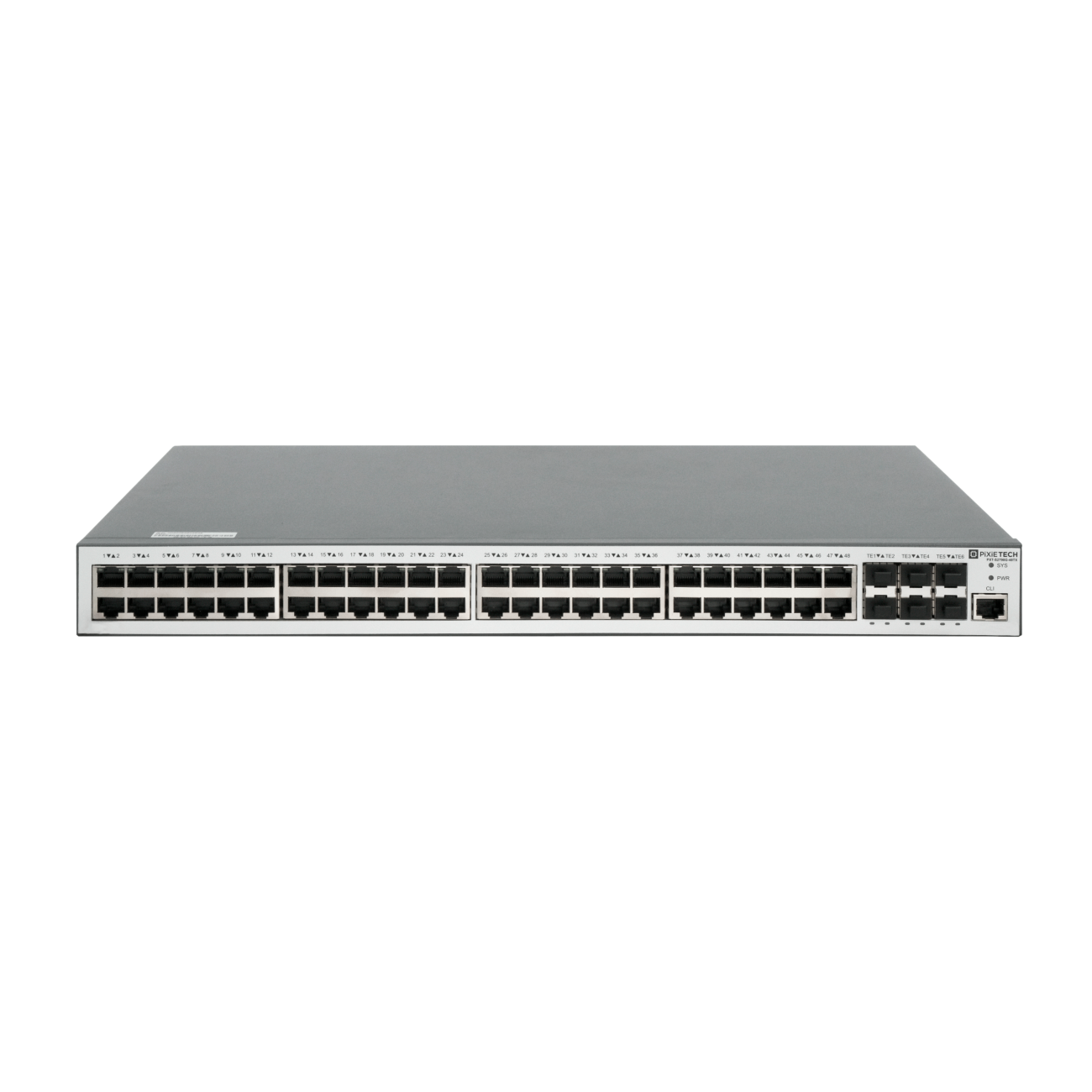 Управляемый коммутатор уровня 3, 48 порта 100/1000BaseT, 6 порта 1/10G SFP+