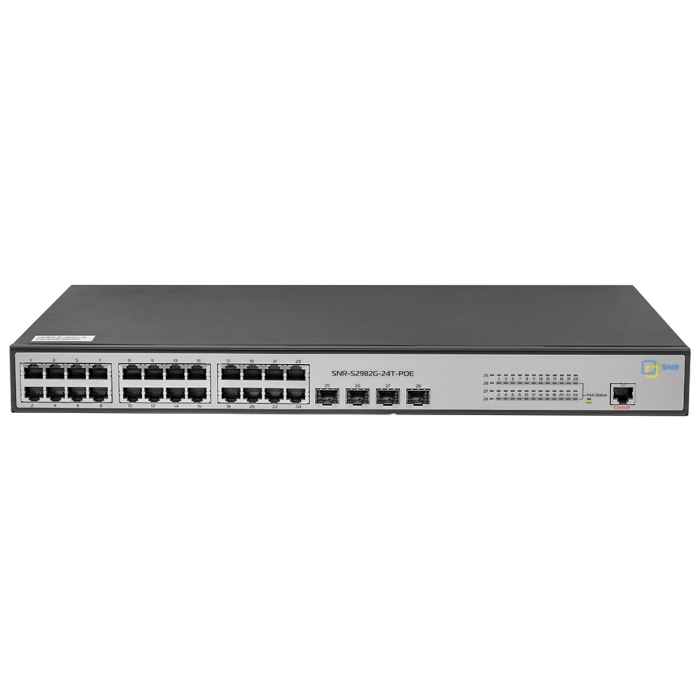 Управляемый POE коммутатор уровня 2 SNR-S2982G-24T-POE