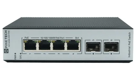 Управляемый промышленный POE коммутатор L2 PXT-S250G-2S4T-POE