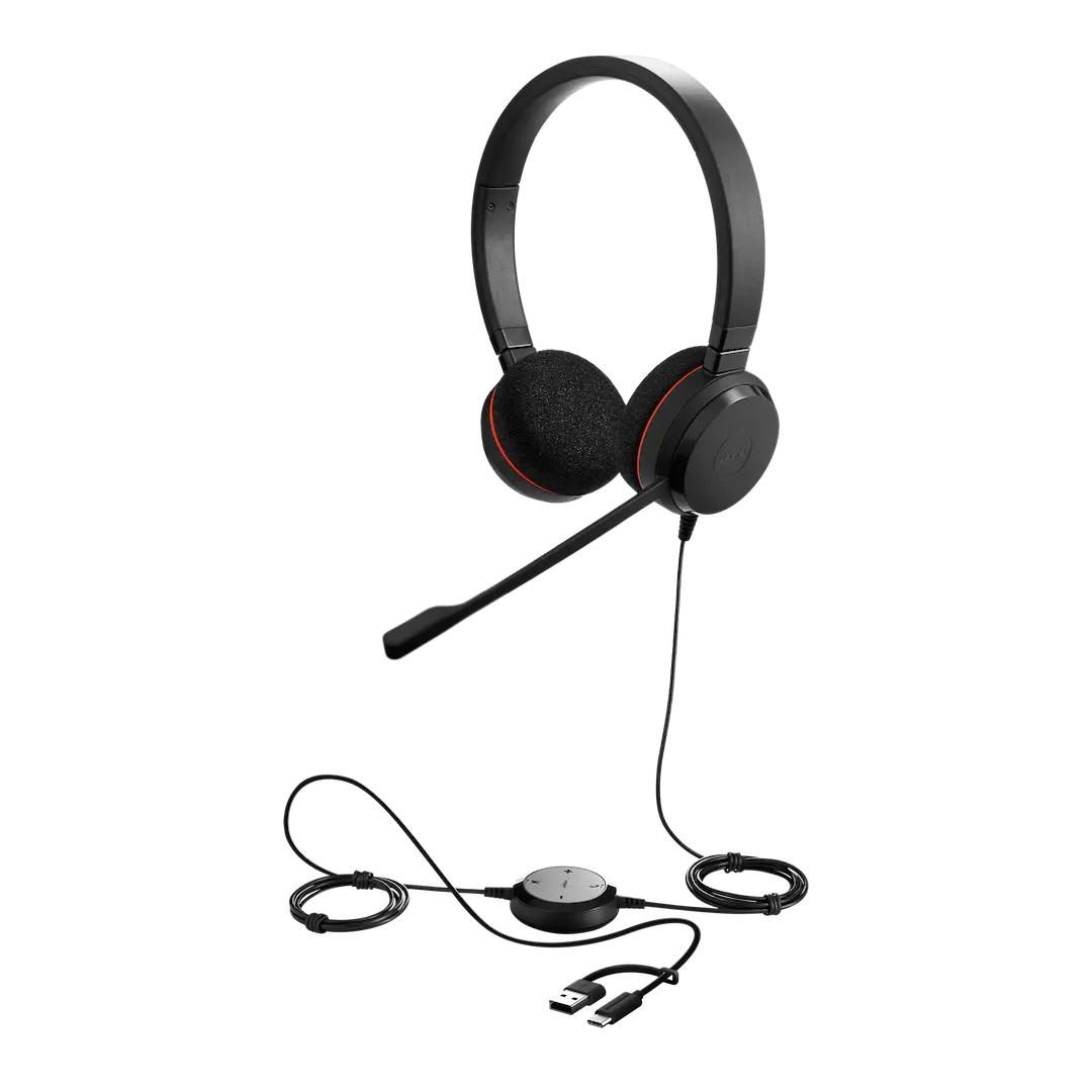 Гарнитура Jabra EVOLVE 20, стерео, версия MS, USB-C