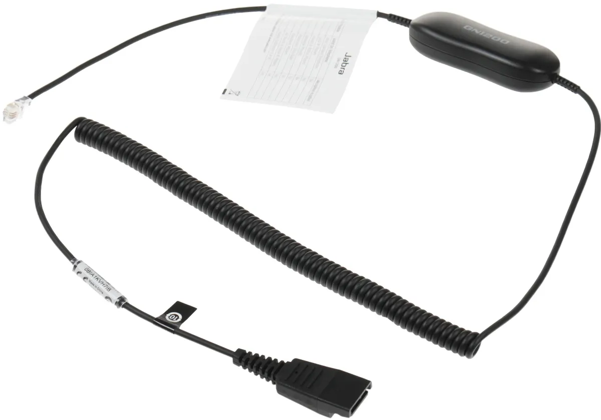 Шнур-переходник Jabra GN1200 QD-RJ10 SmartCord CC витой 88011-99