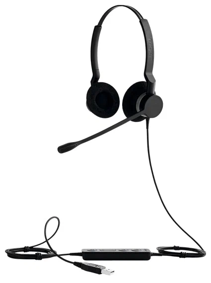 Гарнитура Jabra BIZ 2300 Duo, USB, версия MS