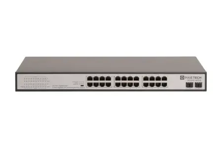 Неуправляемый PoE коммутатор Pixietech PXT-S1501-24TP-2S